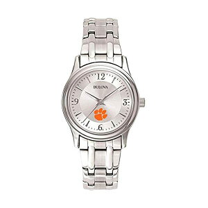 u[o rv EHb` BULOVA v fB[X p Bulova Women's Clemson University Tigers Watch Silver Circle II