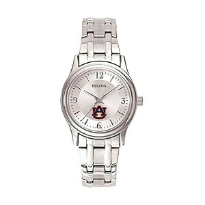 �u���[�o �r���v �E�H�b�` BULOVA ���v ���f�B�[�X �����p Bulova Women's Auburn University Tigers Watch Silver Circle II