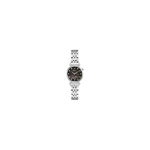 �u���[�o �r���v �E�H�b�` BULOVA 96P221 ���v �A�i���O ���f�B�[�X �����p Bulova 96P221 Women's Regatta Stainless Steel Diamond Black Dial 2-Hand Analog Watch
