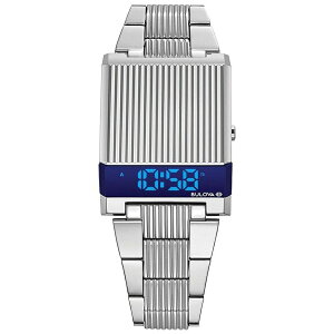 �u���[�o �r���v �E�H�b�` �����Y �A�[�J�C�u �V���[�Y LED Computron �X�e�����X�X�`�[�� �E�H�b�` Bulova Mens Archive Series LED Computron Stainless Steel Watch