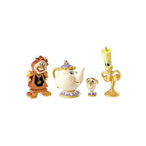 GlXR fBYj[ V[P[X Ɩb tBMA l` u CeA v[g Enesco Disney Showcase Beauty and The Beast Figurine Set, Multicolor