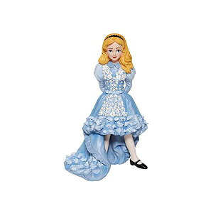 GlXR fBYj[ V[P[X ӂ̍̃AX AX tBMA l` u CeA v[g Enesco Disney Showcase Couture de Force Alice in Wonderland Blue Dress Figurine, 7.09 Inch, Multicolor