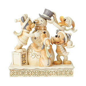 GlXR fBYj[ gfBVY WVA ~bL[ tBMA l` u CeA v[g Enesco Disney Traditions by Jim Shore White Woodland Mickey and Friends Fab Four Figurine, 6 Inch, Multicolor