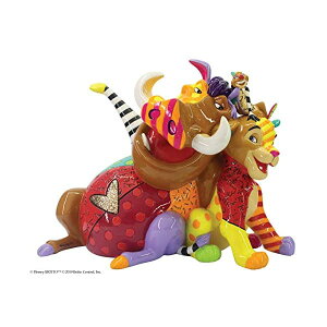 GlXR fBYj[ ubg CILO Vo eB tBMA l` u CeA v[g Enesco Disney by Britto Lion King Simba Timon and Pumba Figurine, 7.48 Inch, Multicolor