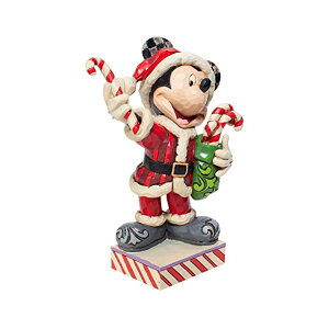 GlXR fBYj[ gfBVY WVA ~bL[ T^ NX}X tBMA l` u CeA v[g Enesco Jim Shore Disney Traditions Santa Mickey Mouse with Candy Canes Figurine, 6.18