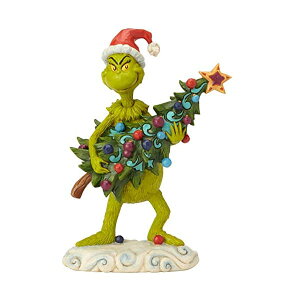 GlXR WVA O` tBMA l` u CeA v[g Enesco Dr. Seuss The Grinch by Jim Shore Stealing Tree Figurine, 8.66", Multicolor