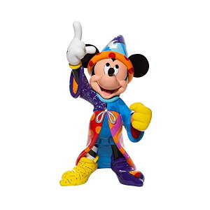 GlXR fBYj[ ubg ~bL[ t@^WA tBMA l` u CeA v[g Enesco Disney by Romero Britto Fantasia Sorcerer Mickey Mouse Pointing Big Figurine, 14.8 Inch, Multicolor
