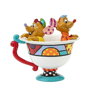 GlXR fBYj[ ubg WbN KX tBMA l` u CeA v[g Enesco Disney by Britto Jaq & Gus in Tea Cup Figurine, 5-Inch
