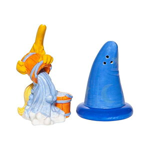 GlXR fBYj[ t@^WA tBMA l` u CeA v[g Enesco Disney Ceramics Fantasia Sorcerer Hat and Broom Salt and Pepper Spice Shaker Set, 3.5 Inch, Multicolor