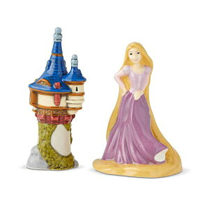 GlXR fBYj[ vcF tBMA l` u CeA v[g Enesco Disney Ceramics Tangled Rapunzel and Tower Salt and Pepper Shakers, 3.625 Inch, Multicolor