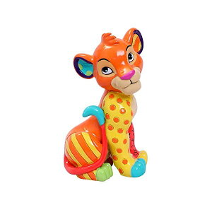 GlXR fBYj[ ubg CILO Vo tBMA l` u CeA v[g Enesco Disney by Britto The Lion King Simba Miniature Figurine, 3.54 Inch, Multicolor