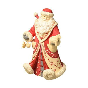 �G�l�X�R �N���X�}�X �T���^�N���[�X �t�B�M���A �l�` �u�� �C���e���A �v���[���g Enesco Heart of Christmas God Jul, 8.78" Figurine, Multicolor