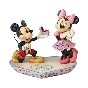 GlXR fBYj[ gfBVY WVA ~bL[ ~j[ tBMA l` u CeA v[g Enesco Disney Traditions by Jim Shore Mickey and Minnie Mouse a Magical Moment Ring Dish Figurine, 5.