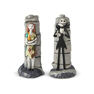 GlXR fBYj[ iCgA[ rtHA NX}X T[ WbN tBMA l` u CeA v[g Enesco Disney Ceramics Nightmare Before Christmas Jack and Sally Salt and Pepper Shakers, 3.85