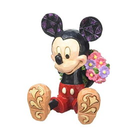 ディズニー トラディションズ ジムショア ミッキー ストーンレジン フィギュア 人形 置物 インテリア プレゼント Disney Traditions by Jim Shore Mini Mickey Mouse Personality Pose Stone Resin Figurine, 2.75”