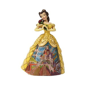 GlXR fBYj[ gfBVY WVA x tBMA l` u CeA v[g Jim Shore for Enesco Disney Traditions Belle with Castle Dress Figurine, 6"