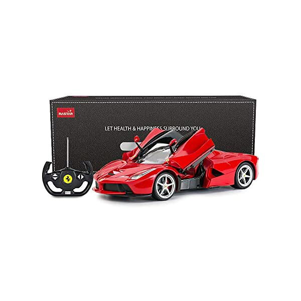 フェラーリ ラフェラーリ ラジコン モデルカー ダイキャスト 模型 ミニカー グッズ 納車祝い プレゼント インテリア スーパーカー RASTAR RC Car | 1/14 Scale Ferrari LaFerrari Radio Remote Control R/C Toy Car Model Vehicle 13.3 x 5.9 x 3.3 inch