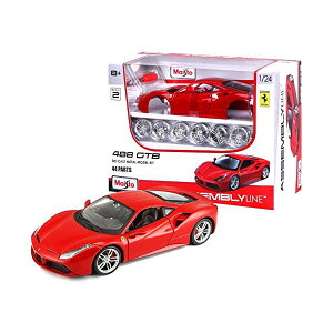 フェラーリ マイスト モデルカー ダイキャスト 模型 ミニカー グッズ 納車祝い プレゼント インテリア スーパーカー Maisto M39131 Diecast 1:24 Scale Model kit to Build The Ferrari 488 GTB
