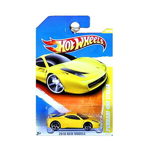 tF[ zbgEB[ fJ[ _CLXg ͌^ ~jJ[ ObY [ԏj v[g CeA X[p[J[ Hot Wheels 2010 New Models Ferrari 458 Italia Yellow
