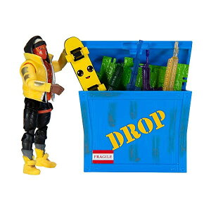 tH[giCg tBMA l`  ObY Fortnite Solo Mode Figure & Supply Crate Collectible Accessory Set Bundle - Features 4 Inch Bone Wasp, Supply Crate, Back Board (Banana) Back Bling, Weapons, Building Materials - Collect T