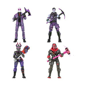 tH[giCg tBMA l`  ObY v[g Fortnite Squad Mode 4-Figure Pack, Series 5, Including Weapons, Harvesting Tools, Building Materials, Stands, and More