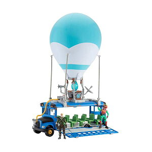 tH[giCg tBMA l`  ObY v[g WW[ Fortnite Battle Bus Deluxe - Features Inflatable Balloon with Lights & Sounds, Free-Rolling Wheels on Bus - Includes 4 Inch Recruit (Jonesy) and Exclusive T