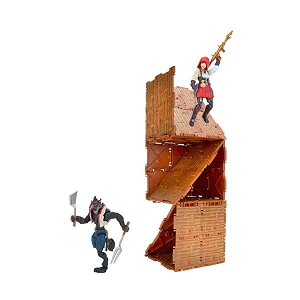tH[giCg tBMA l`  ObY v[g _CA Fortnite Turbo Builder Set, 2 Figure Pack - 4 Inch Fable and Dire Collectible Action Figures - Plus 82 Building Materials, 2 Weapons, 3 Harvesting Tools - Collect