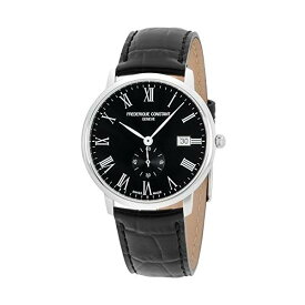 フレデリックコンスタント 腕時計 Frederique Constant FC-245BR5S6 ウォッチ メンズ 男性用 Frederique Constant Slimline Black Dial Leather Strap Men's Watch FC-245BR5S6