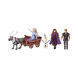 AiƐ̏2 GT Ai NXgt It XF  l` h[ tBMA fBYj[ Disney Frozen Sledding Adventures Doll Pack Includes Elsa, Anna Kristoff Olaf and Sven Fashion Dolls with Sled Toy 
