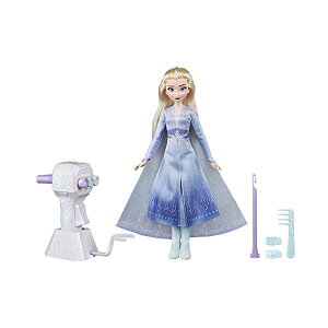 AiƐ̏2 GT OwA wAAW ^  l` h[ tBMA fBYj[ Disney Frozen Sister Styles Elsa Fashion Doll with Extra-Long Blonde Hair, Braiding Tool Hair Clips Toy for Kids