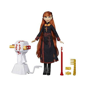 AiƐ̏2 Ai OwA wAAW ^  l` h[ tBMA fBYj[ Disney Frozen Sister Styles Anna Fashion Doll with Extra-Long Red Hair, Braiding Tool Hair Clips Toy for Kids Ages & Up