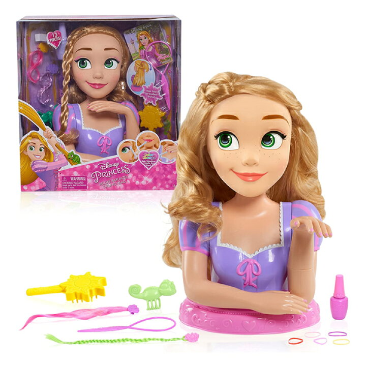 楽天市場 ラプンツェル ヘアアレンジ 髪型 おもちゃ 人形 ドール フィギュア ディズニープリンセス Disney Princess Deluxe Rapunzel Styling Head Doll I Selection