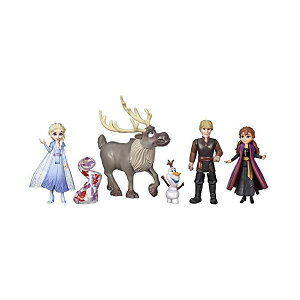 AiƐ̏2 GT Ai NXgt It XF tBMA l` h[ Zbg  ObY Disney Frozen Adventure Collection, 5 Small Dolls from Frozen 2, Anna, Elsa, Kristoff, Sven, Olaf, & Gale Acces