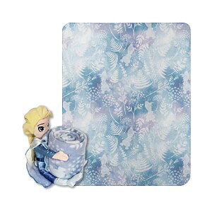AiƐ̏2 GT  t[X uPbg ObY Disney Frozen 2, "Whimsical Patter Elsa" Character Shaped Pillow and Fleece Throw Blanket Set, 40" x 50", Multi Color, 1 Count