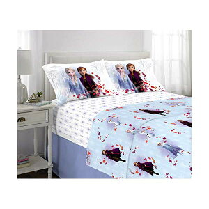 AiƐ̏2 Ai GT QZbg tTCY 4s[X xbhJo[ ӂƂJo[ Jo[ s[P[X ObY Franco Kids Bedding Super Soft Microfiber Sheet Set, 4 Piece Full Size, Disney Frozen 2