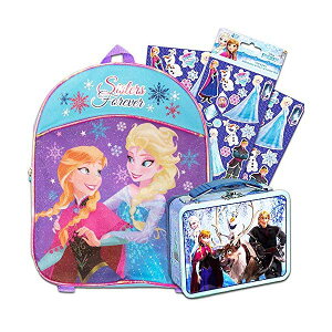 AiƐ̏ GT Ai bN obNpbN obO ΂  fBYj[ LbY q Disney Nickelodeon Marvel 10 inch Mini Backpack (Frozen with Snack Tin)