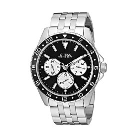 ゲス 腕時計 GUESS U1107G1 ウォッチ 時計 GUESS Black and Silver-Tone Chronograph Watch