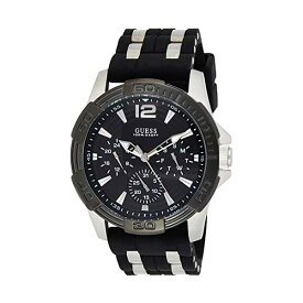 ゲス 腕時計 GUESS U0366G1 ウォッチ 時計 GUESS Black Stainless Steel Stain Resistant Silicone Watch with Day, Date + 24 Hour Military/Int'l Time. Color: Black (Model: U0366G1)