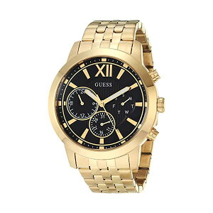 �Q�X �r���v GUESS GW0068G3 �����Y �j���p �E�H�b�` ���v GUESS Men's Analog Quartz Watch with Stainless Steel Strap, Gold, 22 (Model: GW0068G3)