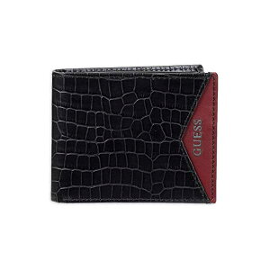 QX rv GUESS 31GU220038 Y jp z EHbg GUESS Men's Leather Slim Bifold Wallet