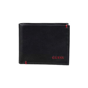 QX rv GUESS 31GU13X030 Y jp z EHbg GUESS Men's Leather Slim Bifold Wallet