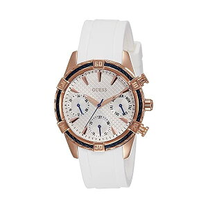�Q�X �r���v GUESS W0562L1 ���f�B�[�X �����p �E�H�b�` ���v Guess W0562L1 29mm Gold Plated Stainless Steel Case White Silicone Mineral Women's Watch