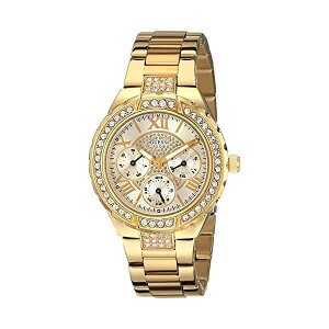 �Q�X �r���v GUESS U0111L2 ���f�B�[�X �����p �E�H�b�` ���v GUESS Women's U0111L2 Sparkling Hi-Energy Mid-Size Gold-Tone Watch