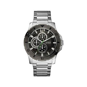 �Q�X �r���v GUESS W11617G1 �����Y �j���p �E�H�b�` ���v Guess Men's Stainless Steel Date Steel Bracelet Mineral Glass Watch W11617G1