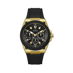 �Q�X �r���v GUESS W1049G5 �����Y �j���p �E�H�b�` ���v Guess Legacy Mens Analog Quartz Watch with Silicone Bracelet W1049G5
