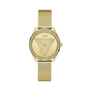�Q�X �r���v GUESS W1142L2 ���f�B�[�X �����p �E�H�b�` ���v GUESS Women's Year-Round Quartz Watch with Stainless Steel Strap, Gold, 16 (Model: W1142L2)