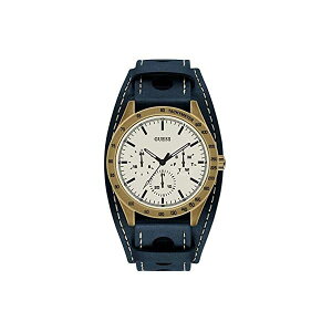 QX rv GUESS W1100G2 Y jp EHb` v Guess Gents Trend Mens Analog Quartz Watch with Leather Bracelet W1100G2