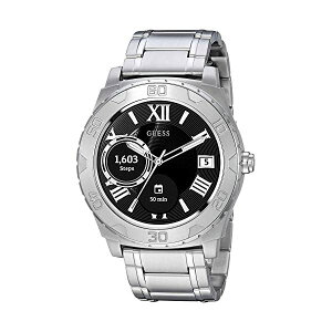 �Q�X �r���v GUESS C1001G4 �����Y �j���p �E�H�b�` ���v GUESS Men's Stainless Steel Android Wear Touch Screen Bracelet Watch