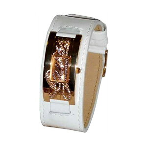 �Q�X �r���v GUESS W10257L1 ���f�B�[�X �����p �E�H�b�` ���v Guess Women's W10257L1 White Patent Leather Band Rose Gold Tone Watch