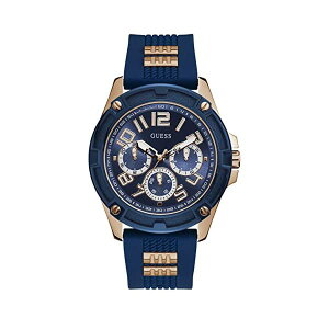 QX rv GUESS GW0051G3 Y jp EHb` v GUESS Men's Stainless Steel Analog Quartz Watch with Silicone Strap, Blue, 22 (Model: GW0051G3)